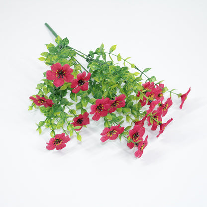 Premium Outdoor Fake Flowers 10 Pack UV Resistant Polyester Eucalyptus Bundles  Eco Friendly Stems for Patio Garden Porch Decor