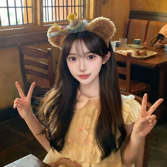 Duffy Bear Adult Birthday Headband - Cute Party & Facial Wash Hair Hoop