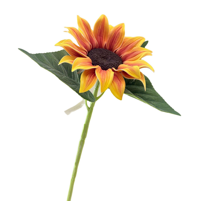Single Stem Artificial Sunflower, 27" Tall, Silk-Like Fabric, Perfect for Home Decor, Events, and DIY Arrangements