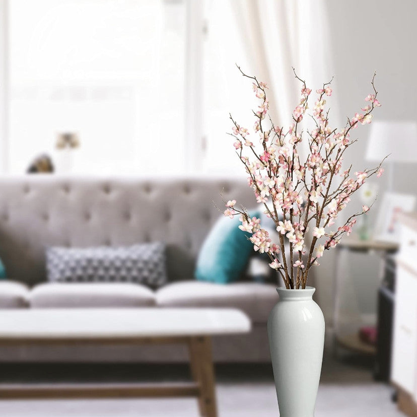 Bulk 4Pcs Cherry Blossom Branches Artificial Flowers for Spring Summer Indoor Decoration for Tables Home & Party Floral Arrangements Wholesale