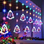 Christmas Snowflake String Lights Ornaments, 10 Ft Fairy Window Lights for Holiday Party Decor, Bulk Set