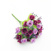8 Inch Silk Peony Bush Artificial Flowers Bouquet - Bulk Wholesale Quantity
