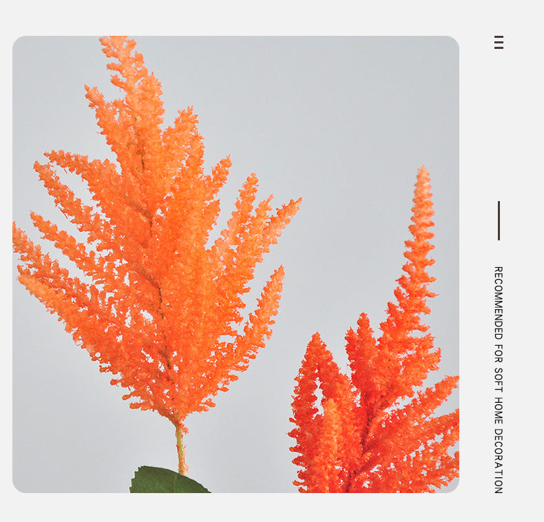 Astilbe Artificial Flower, Single Stem with 3 Blooms, 41" Tall, Silk-Like Fabric, for Home Decor, Weddings, and Events