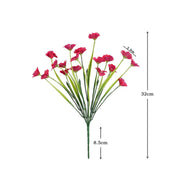 3 Pcs Artificial Silk Violet Branch Bouquet February Birth Flower Bulk