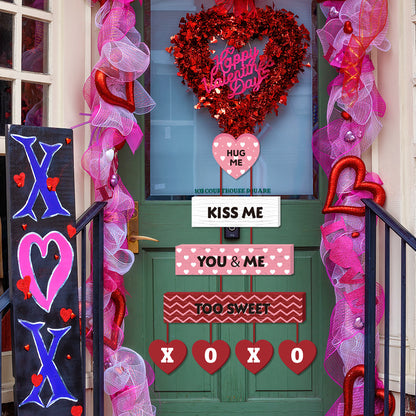 Valentine's Day I LOVE YOU Paper Hanging Decor - 3 Packs (18 Pieces) | Party Door & Wall Decorations