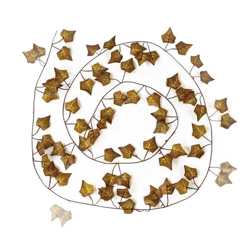 Artificial Maple Leaf Garland Vine, 12-Pack Fall Hanging Vines with 72 Leaves, Faux Silk Fabric, Indoor Outdoor Autumn Decor