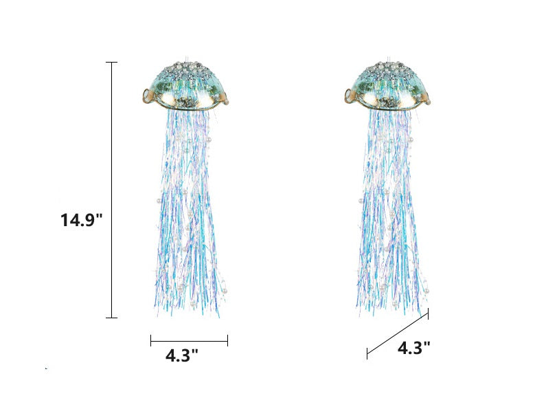 Artificial Jellyfish Hanging Ornaments 10 Pcs Bulk Christmas Decorations