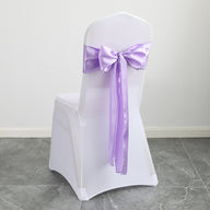 Bulk 10PCS Bows Chair Sashes Satin Chair Ribbons for Wedding Party Events Banquet Chair Cover Decoration Wholesale