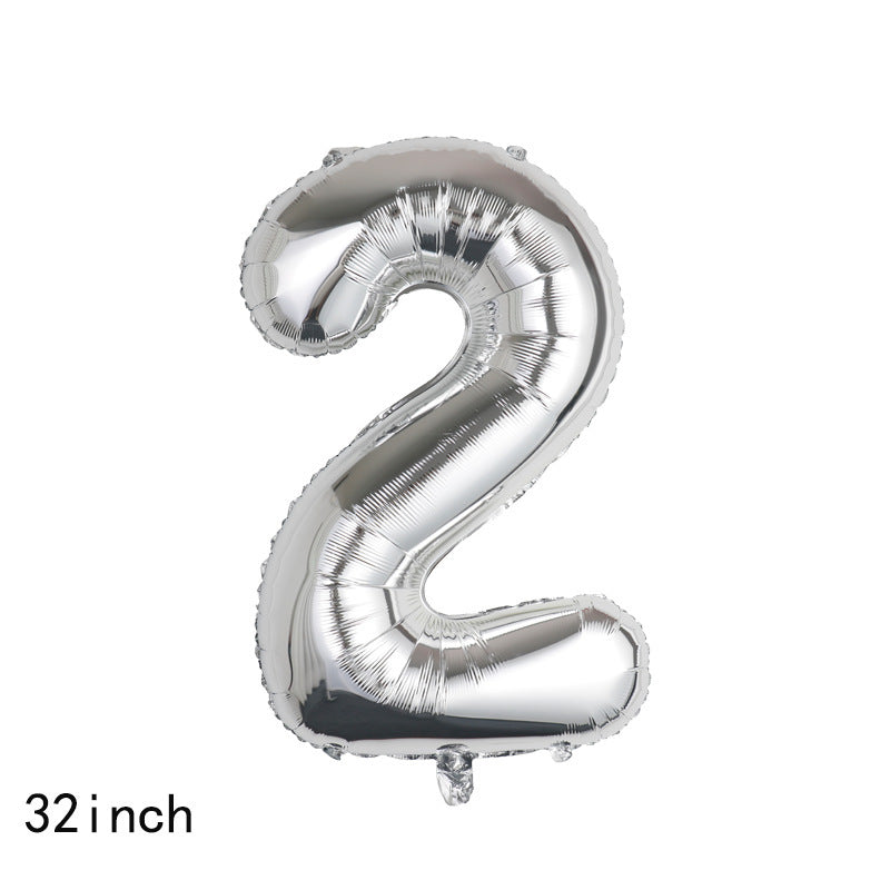 Bulk 32 Inch Foil Number Balloon for Birthday Party Decoration Graduation Celebration Holiday Accessory Decor Wholesale