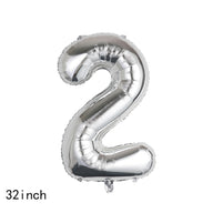 Bulk 32 Inch Foil Number Balloon for Birthday Party Decoration Graduation Celebration Holiday Accessory Decor Wholesale