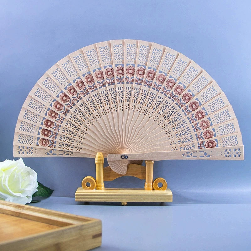 Premium 10 pcs Wedding Favor Fans Personalized Wooden Hand Fans with Engraved Text for Bridal Shower Guest Gifts Party Favors