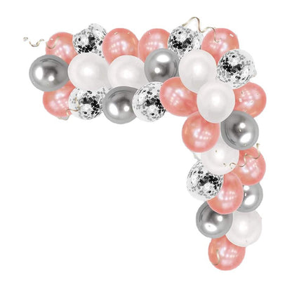 Last Disco Bachelorette Party Decor Kit - Rose Gold "Last Disco" Balloons & Bride to Be Balloon Chain Set