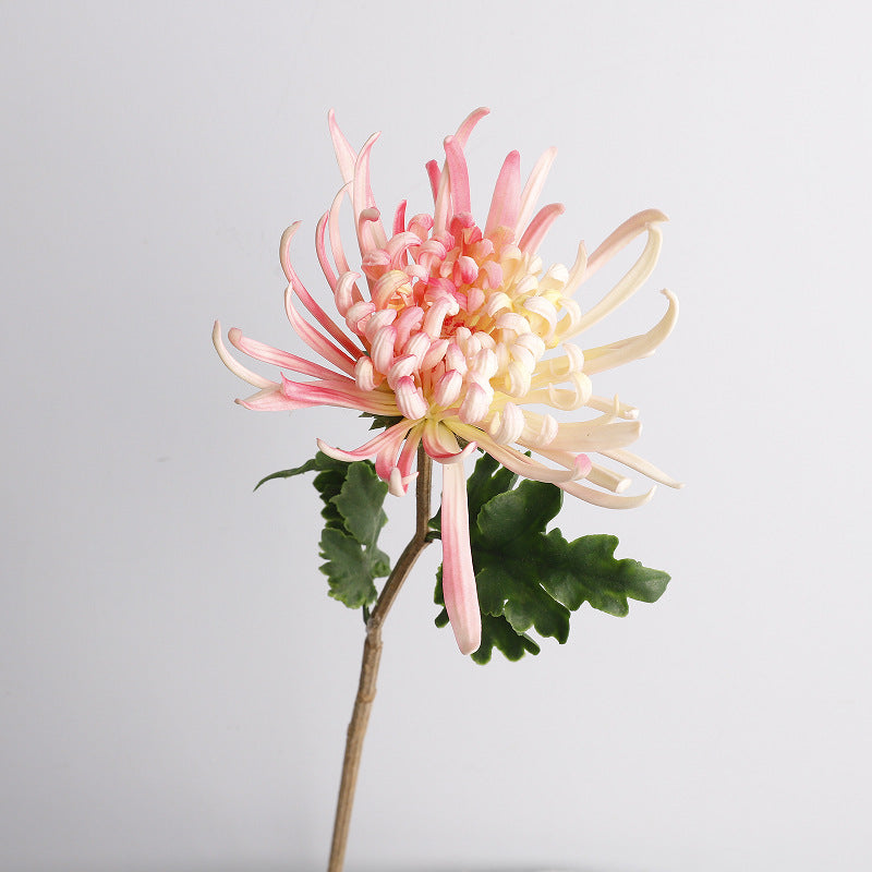 Single Stem PU Chrysanthemum Artificial Flower, 28" Tall, Perfect for Weddings, Events, and Indoor Decor