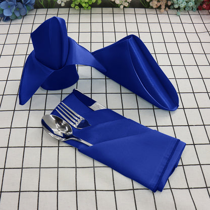 Bulk 25 Pcs Satin Square Napkins for Wedding Banquet Valentine's Day Party Dinner Table Wholesale