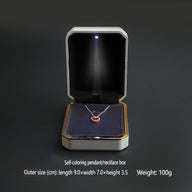 Bulk Ring Box With Light 2025 LED Illuminated Velvet Lined Jewelry Organizer for Bridal Shower & Proposal Accessories Wholesale