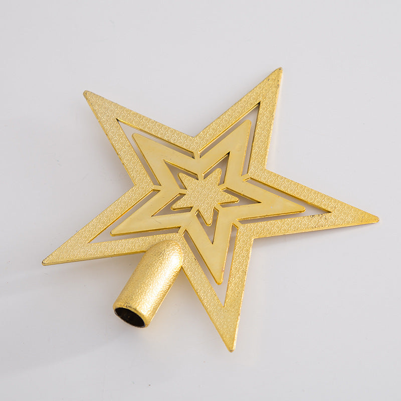 10 Pcs Glitter Star Tree Toppers for Christmas Decor, Bulk Artificial Holiday Decorations