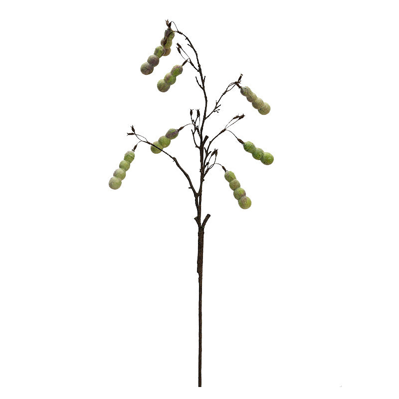 Artificial Gourd Fruit Stem, Single Stem with 8 Blooms, Rustic Decor for Home, Wedding, and Commercial Spaces