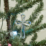 Acrylic Transparent Cross Hanging Ornaments Christmas Decorations Bulk for Xmas Party