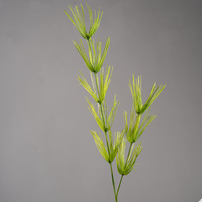 Artificial Bamboo Leaf Bush, Faux Silk-Like Greenery Stem, Tall Plant Pick for Planters, Home, Office & Hotel Decor