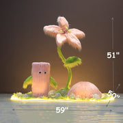 Luxury Artificial Giant Flower Arrangement Bulk for Landscape Mall Office Decoration