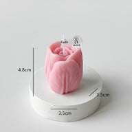 Valentine’s Day Tulip Candle Decor - Romantic Ambiance Accent for V-Day Tables & Bedrooms