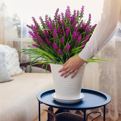 Entrance & Venue Decor 10 Pack UV Resistant Artificial Lavender Grass for Indoor & Outdoor Events