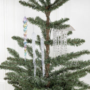 Clear Acrylic Ice Strip Christmas Ornaments Bulk Hanging Decorations for Xmas Trees