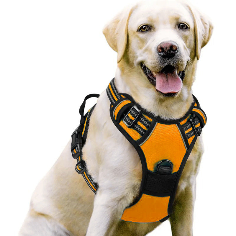 Premium No Pull Dog Harness Oxford Reflective Padding Adjustable Soft Padded Training Walking Hiking Secure Control