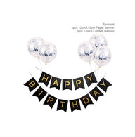 Bulk Happy Birthday Banner with Confetti Balloons for Birthday Party Decoration Supplies Wholesale