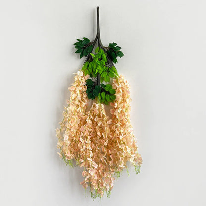 Bulk 12 Pack Wisteria Artificial Flowers Vines Rust Proof  Chains Fade Proof for Wedding Arch Garden Wall Outdoor Decor Wholesale