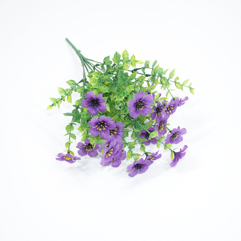 Premium Outdoor Fake Flowers 10 Pack UV Resistant Polyester Eucalyptus Bundles  Eco Friendly Stems for Patio Garden Porch Decor