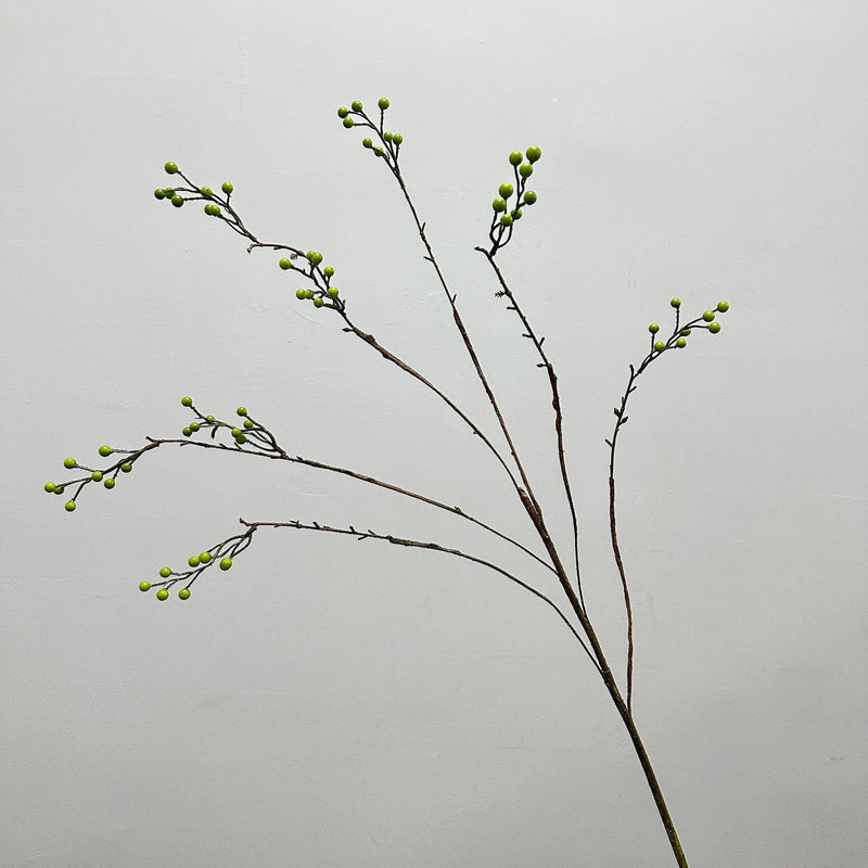 Artificial Red Berry Bush, 55" Long Faux Foam Berry Stems for Wedding Centerpieces, Home Decor, and Commercial Displays