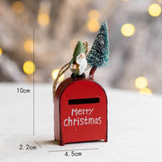 Santa Mailbox Pendant Ornament 10 Pcs Christmas Tree Hanging Decor Holiday Party