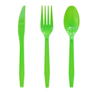 Bulk 60 Pcs Disposable Tableware Set Plastic Colored Knives Forks Spoons Set Wholesale