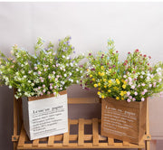 Artificial Gypsophila Flowers Bulk 10 Pcs UV Resistant Outdoor Silk Bush