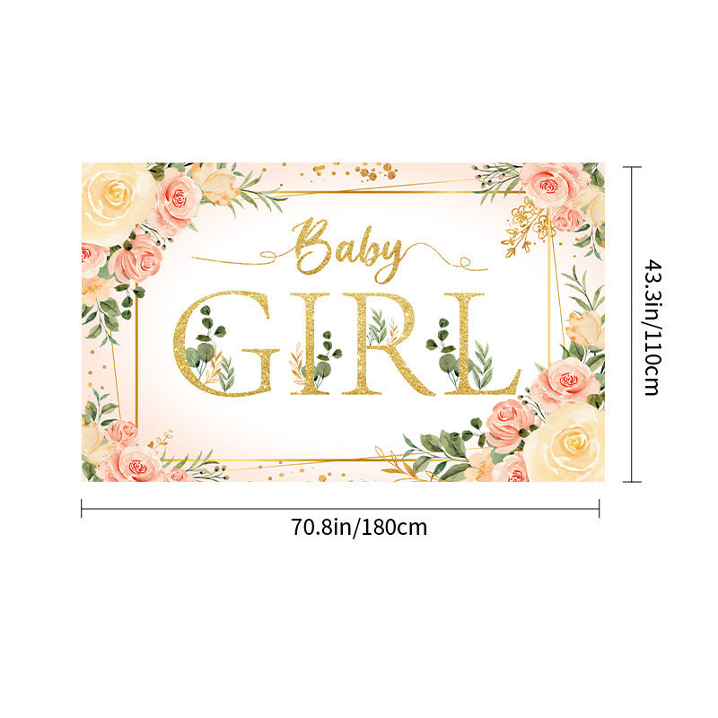 Bulk Baby Shower Backdrop Banner Decorations for Boys Girls Baby Shower Party Supplies Decor Wholesale