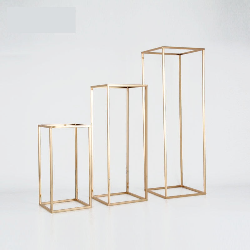 Bulk Metal Geometric Column Flower Stand for Wedding Party Centerpieces for Tables Decor Wholesale