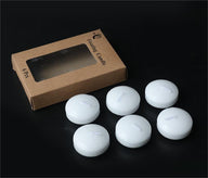 Bulk 6 Sets Flameless Floating Candles White Dripless Wax Burning Candles for Weddings Party Special Occasions Home Decorations Wholesale