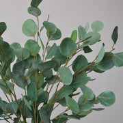 Artificial Eucalyptus Long Stems 35 Inch 10 Pcs Bulk Silk Green Leaves