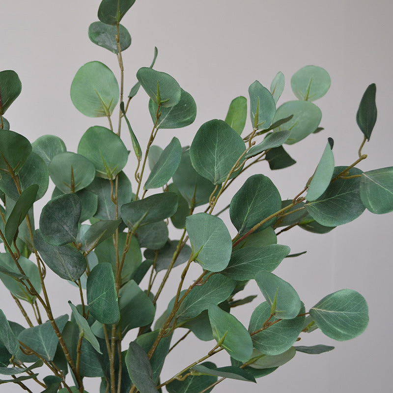 Artificial Eucalyptus Long Stems 35 Inch 10 Pcs Bulk Silk Green Leaves