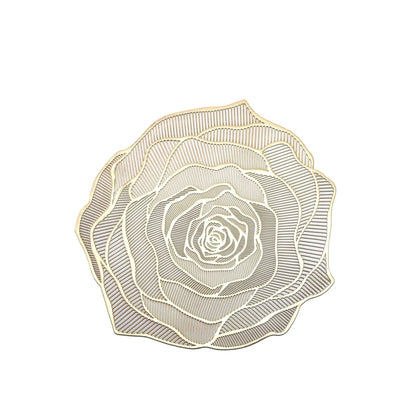 Bulk 2Pcs Irregularity Placemat Heat-Resistant PVC Placemat 15 inch Non-Slip Table Mats Wholesale