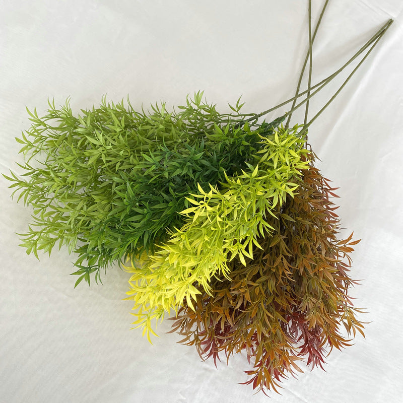 Single Stem Long Star Grass Artificial Plant, 32" Tall, Realistic Plastic Foliage for Weddings, Home Decor, and Commercial Spaces