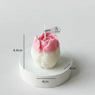 Valentine’s Day Tulip Candle Decor - Romantic Ambiance Accent for V-Day Tables & Bedrooms