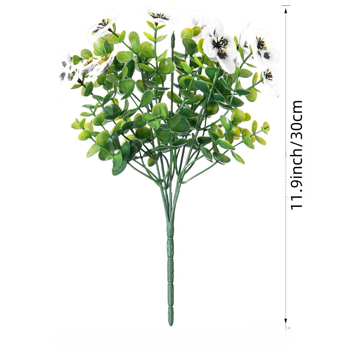 Premium UV-Resistant Silk Pansy Flowers 12 pcs Realistic Outdoor Fake Plants Porch Garden Patio Planters High Durability Decor