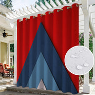 Bulk 2pc Stripe Panel Waterproof Outdoor Curtains Premium Thick Privacy Outside Curtains for Patio Porch Pergola Cabana Wholesale