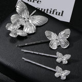 Bulk 4 Pcs Butterfly Hair Pins 2025 Wedding Hair Clips Secure Prongs for Bridal Shower Boho Party Bridesmaids Accessories Wholesale