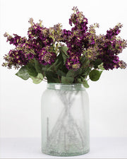 27 Inch Lilac Silk Flower Stems with Leaves 10 Pcs Artificial Floral Centerpiece