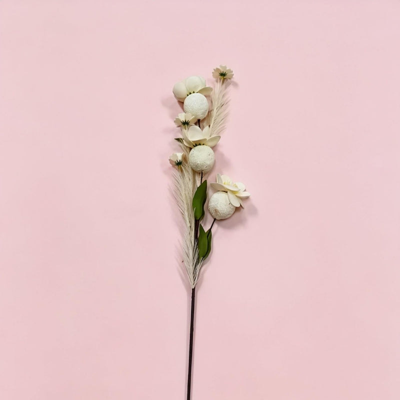 Magnolia Silk Bush with 3 Blooms, 20" Tall Faux Flower Arrangement for Weddings, Home & Commercial Decor