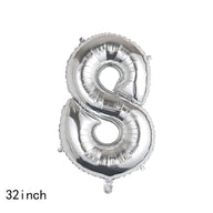 Bulk 32 Inch Foil Number Balloon for Birthday Party Decoration Graduation Celebration Holiday Accessory Decor Wholesale