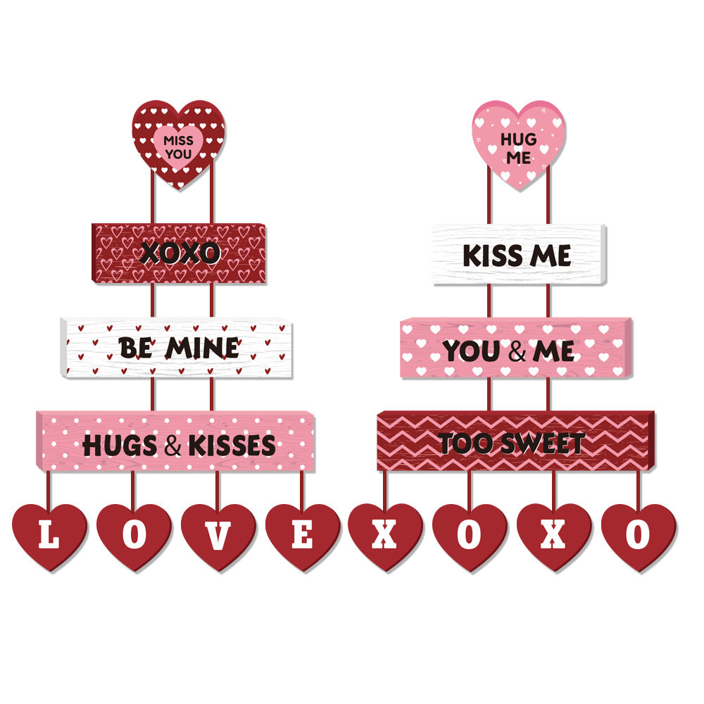 Valentine's Day I LOVE YOU Paper Hanging Decor - 3 Packs (18 Pieces) | Party Door & Wall Decorations